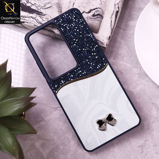 Oppo Reno 11F 5G Cover - Blue - Shiny Glitter Bling Texture Soft Case