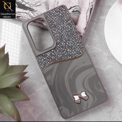 Samsung Galaxy S21 Ultra Cover - Gray - Shiny Glitter Bling Texture Soft Case