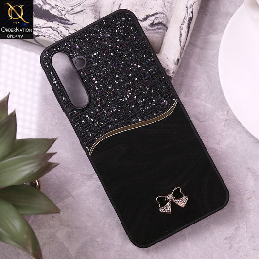Samsung Galaxy A16 5G Cover - Black - Shiny Glitter Bling Texture Soft Case