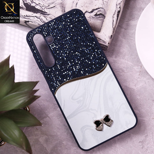 Samsung Galaxy A16 5G Cover - Blue - Shiny Glitter Bling Texture Soft Case