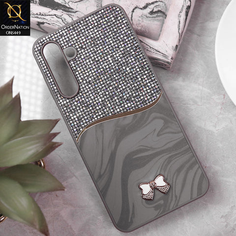Samsung Galaxy A16 Cover - Gray - Shiny Glitter Bling Texture Soft Case