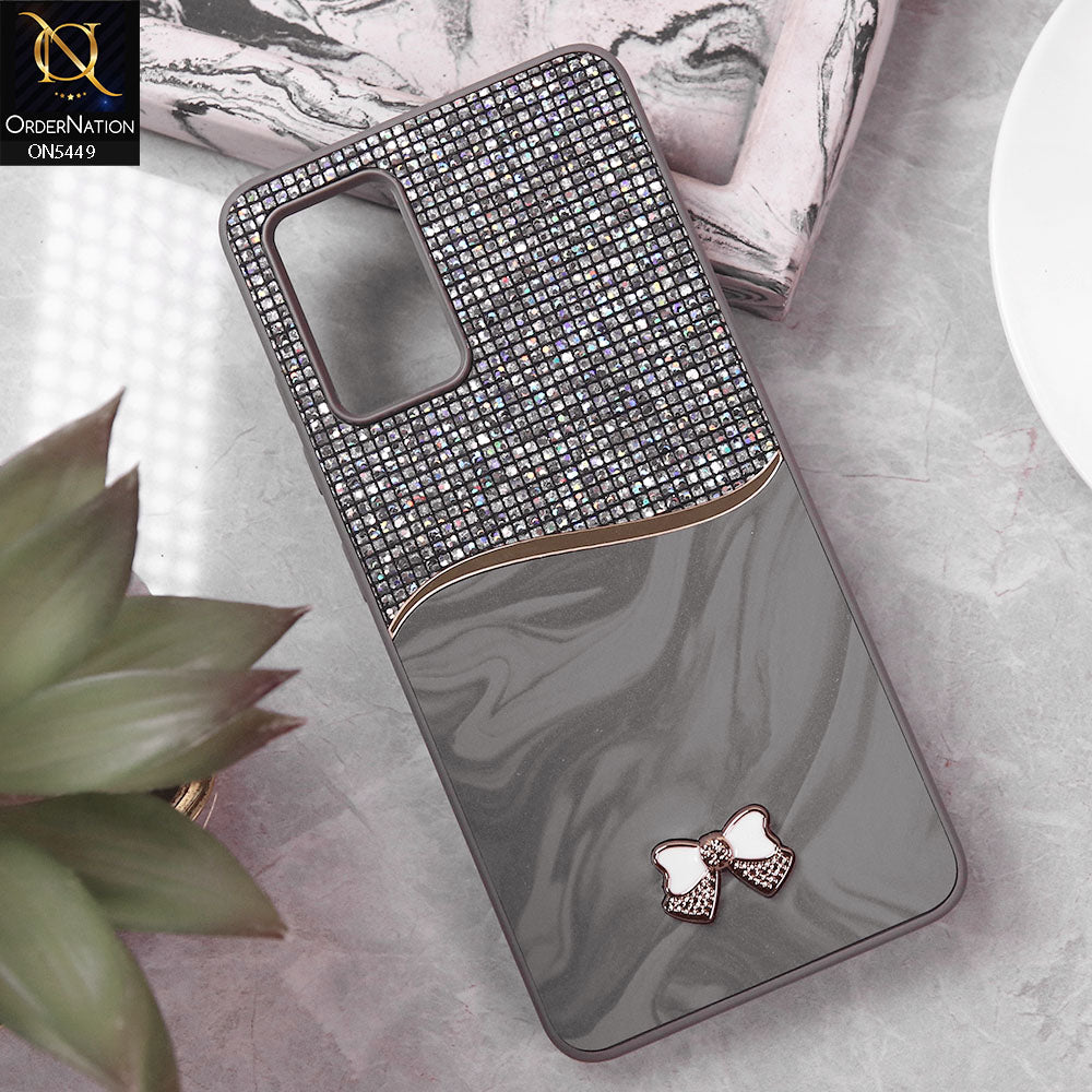 Samsung Galaxy A32 Cover - Gray - Shiny Glitter Bling Texture Soft Case