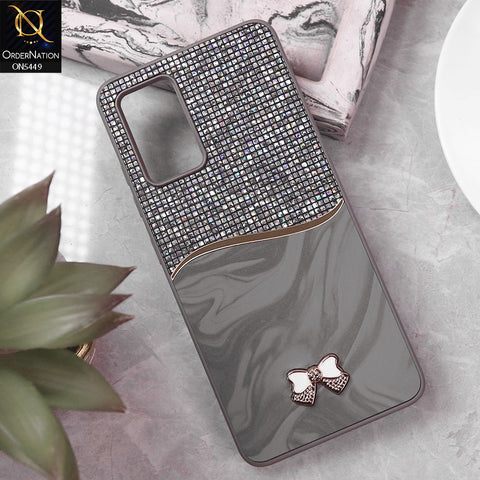 Samsung Galaxy A32 Cover - Gray - Shiny Glitter Bling Texture Soft Case