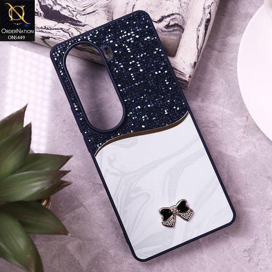 Vivo iQOO Z9s Cover - Blue - Shiny Glitter Bling Texture Soft Case