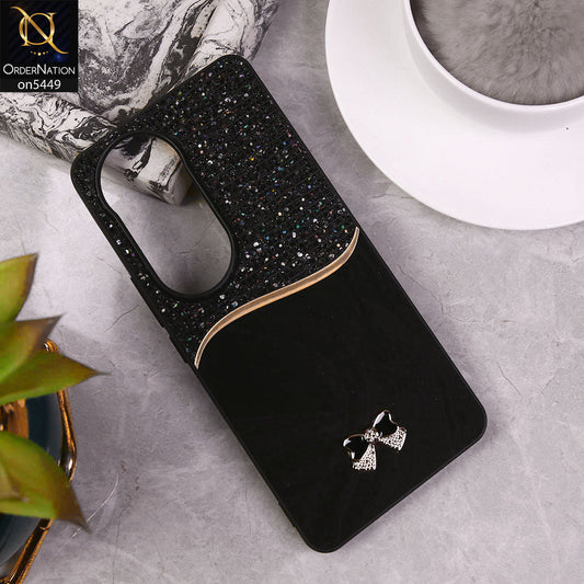 vivo V50  Cover - Black - Shiny Glitter Bling Texture Soft Case