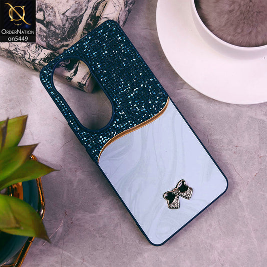 vivo V50  Cover - Blue - Shiny Glitter Bling Texture Soft Case