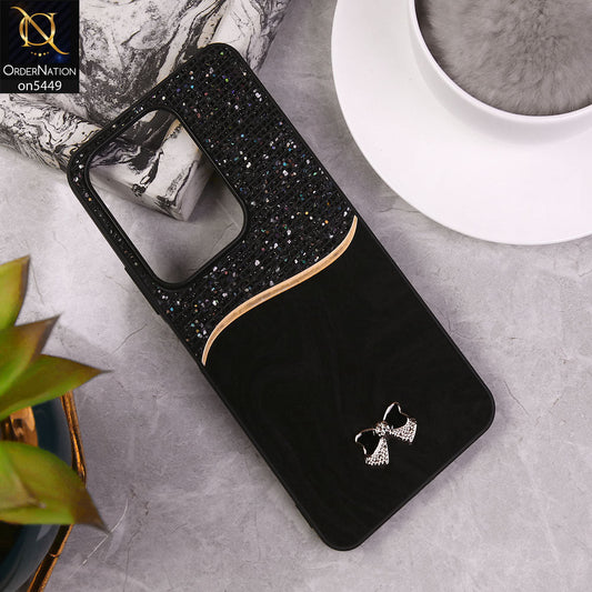 Vivo Y29 4G  Cover - Black - Shiny Glitter Bling Texture Soft Case