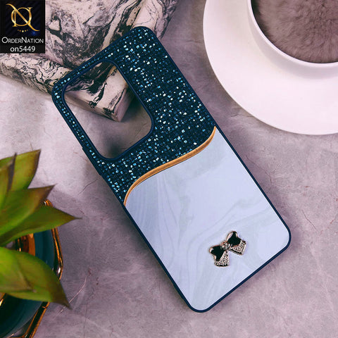 Vivo Y29 4G  Cover - Blue - Shiny Glitter Bling Texture Soft Case