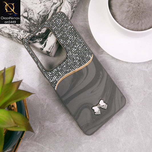 Vivo Y29 4G  Cover - Gray - Shiny Glitter Bling Texture Soft Case