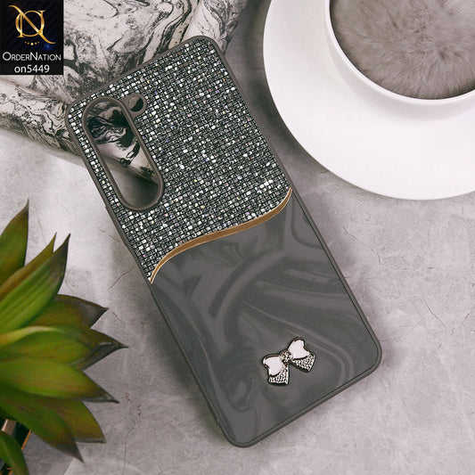 Vivo Y04  Cover - Gray - Shiny Glitter Bling Texture Soft Case