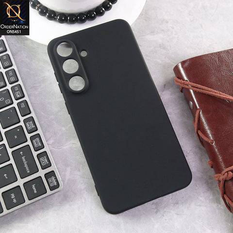 Samsung Galaxy S25 FE Cover - Black - Soft Shockproof Silica Gel Case With Camera Protection Case