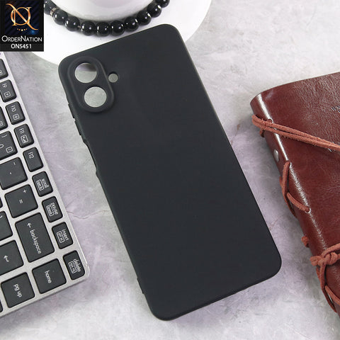 Samsung Galaxy A07 4G Cover - Black - Soft Shockproof Silica Gel Case With Camera Protection Case