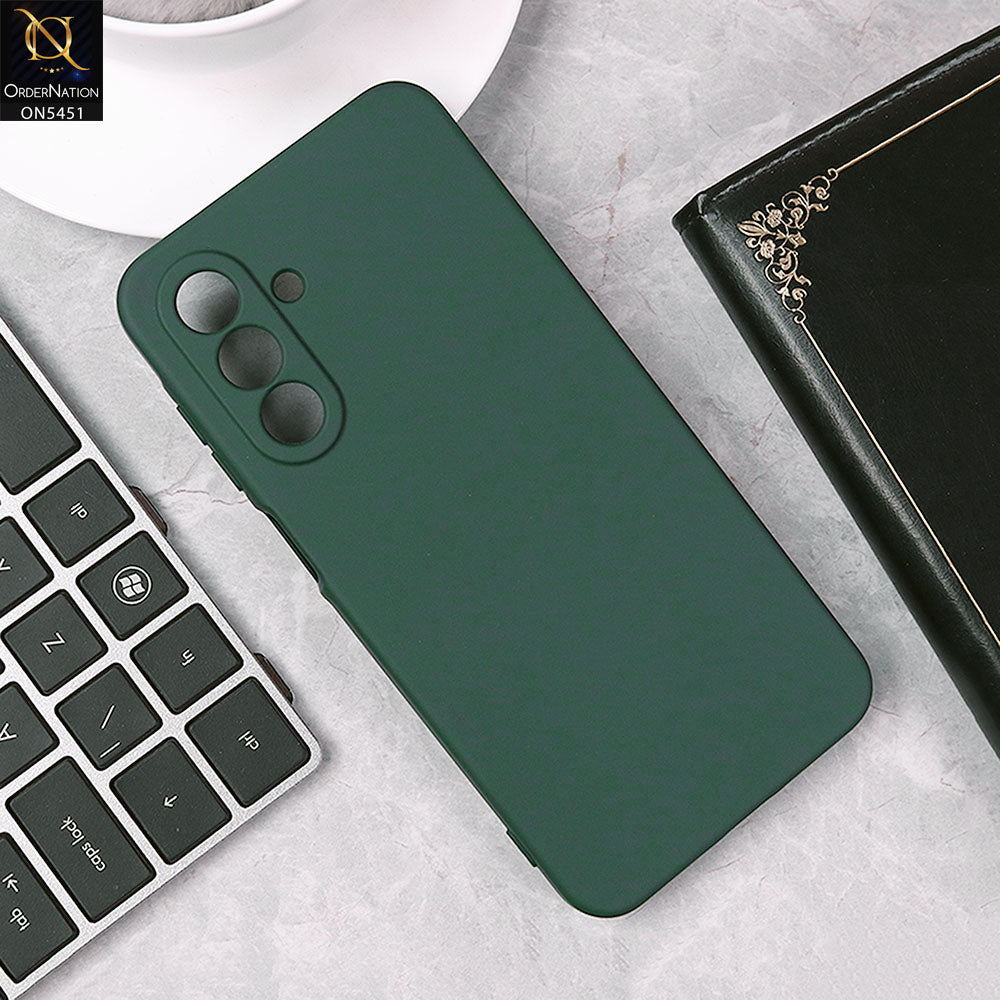 Samsung Galaxy A36 Cover - Green - Soft Shockproof Silica Gel Case With Camera Protection Case