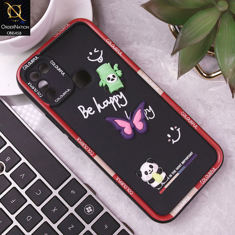 Infinix Hot 11 Play Cover - Black - Cute Smily 3D Cartoon Soft Silicon Case