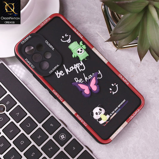 Samsung Galaxy A53 5G Cover - Black - Cute Smily 3D Cartoon Soft Silicon Case