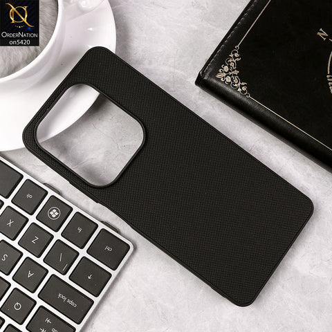 Infinix Hot 40 Cover - Black - New Dotted Leather Texture Soft Borders Case