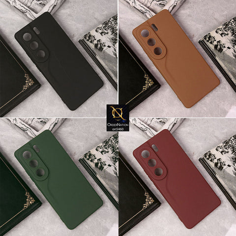 Tecno Camon 40 Pro Cover - Brown - New Soft Silicone Case With Camera Protection