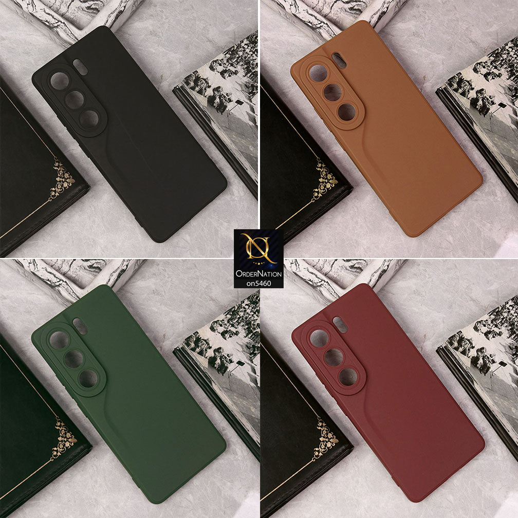 Oppo A5 Pro 4G Cover Brown New Soft Silicone Case With Camera Protection