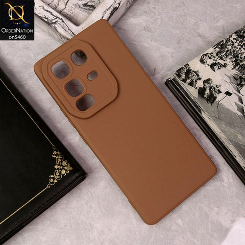 Infinix Note 50 4G Cover - Brown - New Soft Silicone Case With Camera Protection