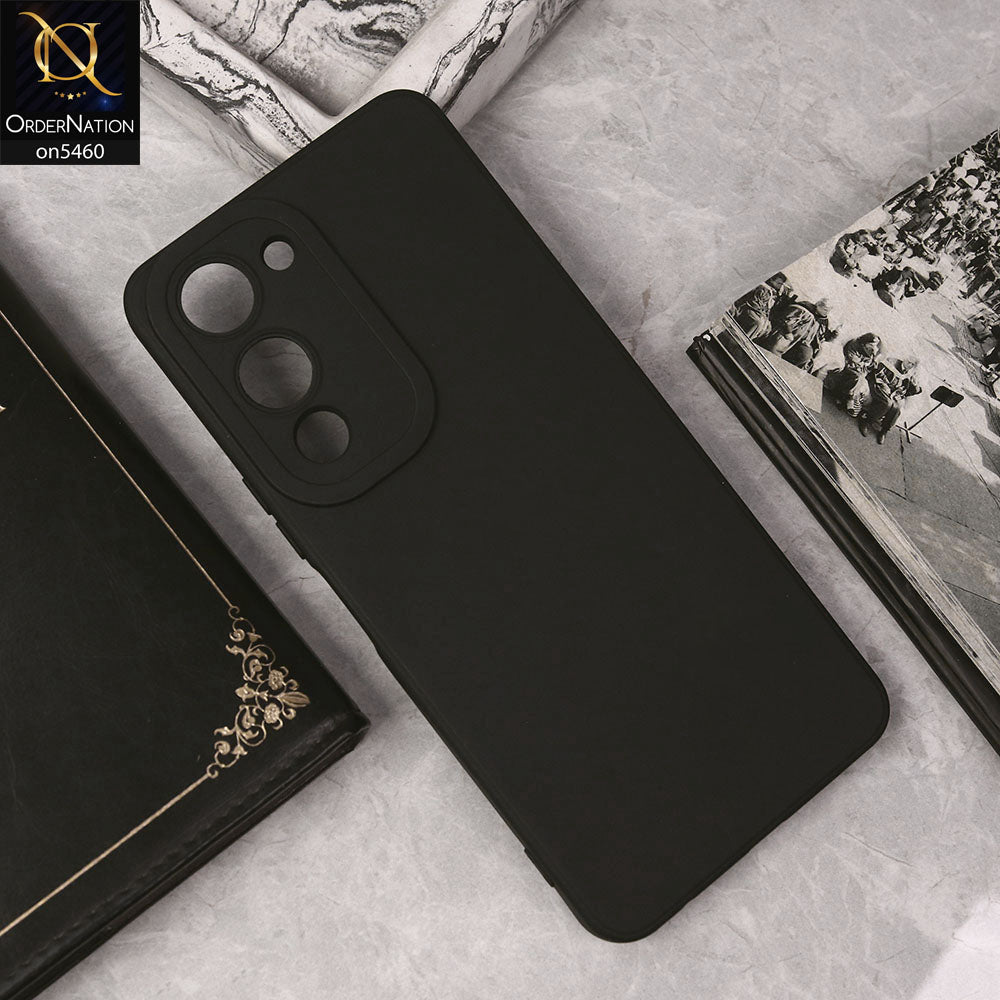 Vivo Y29s Cover - Black - New Soft Silicone Case With Camera Protection