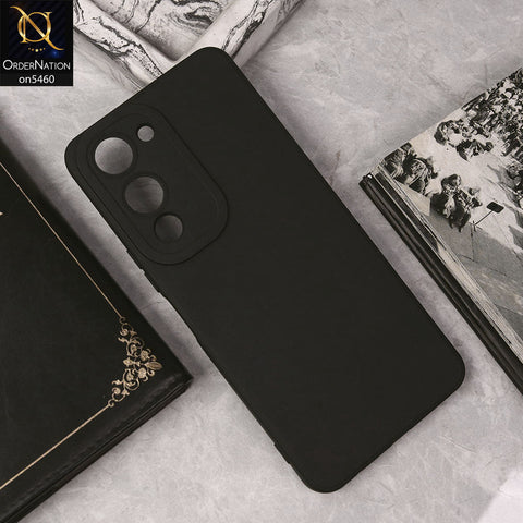 Vivo Y29s Cover - Black - New Soft Silicone Case With Camera Protection