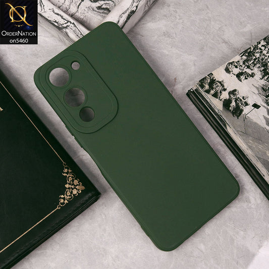 Vivo Y04 Cover - Green - New Soft Silicone Case With Camera Protection