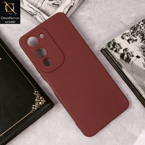 Vivo Y29s Cover - Red - New Soft Silicone Case With Camera Protection