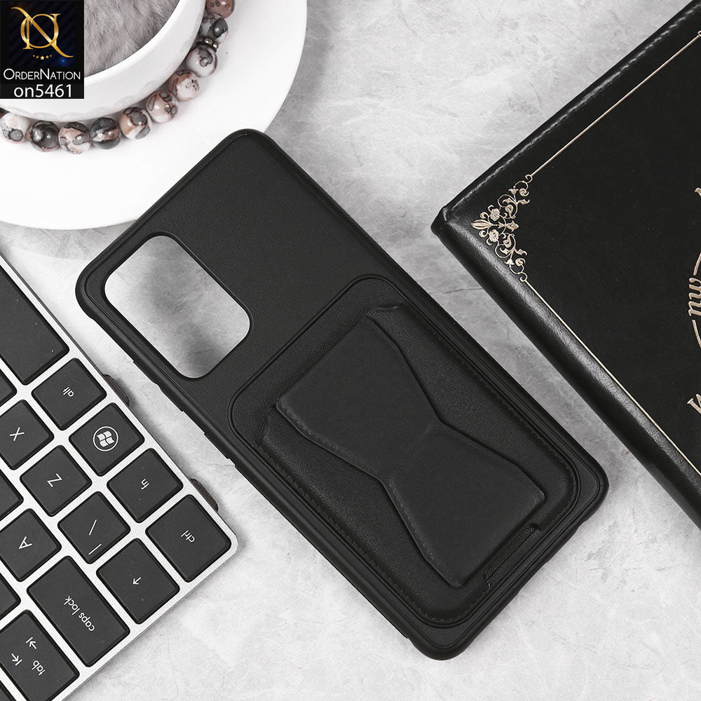 Samsung Galaxy A52 Cover - Black - New Protective Case with Card Holder And Bracket Stand Holder