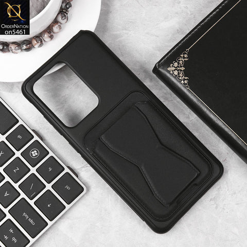 Samsung Galaxy S20 Ultra Cover - Black - New Protective Case with Card Holder And Bracket Stand Holder