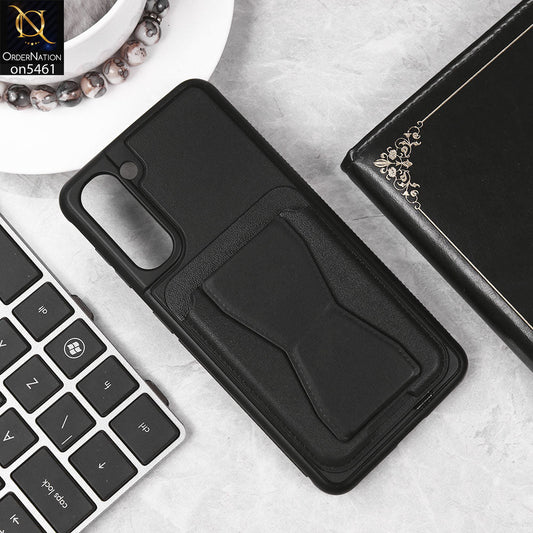 Samsung Galaxy S21 Plus 5G Cover - Black - New Protective Case with Card Holder And Bracket Stand Holder