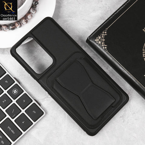 Samsung Galaxy S21 Ultra 5G Cover - Black - New Protective Case with Card Holder And Bracket Stand Holder