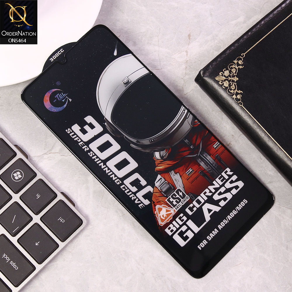 Samsung Galaxy A06 Screen Protector - Black - Premium G-tel 300CC Tempered High Quality Big Corner Screen Protector