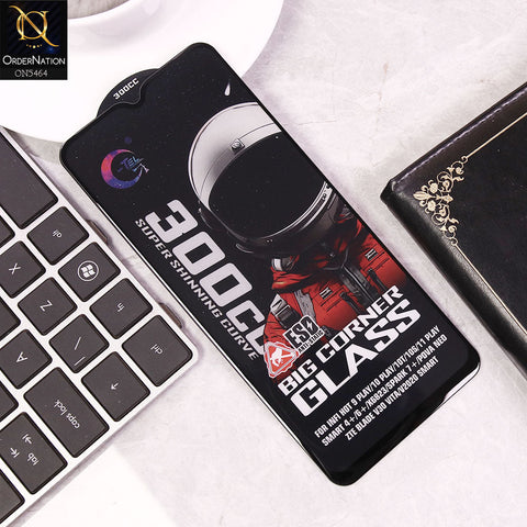 Infinix Hot 11 Play Screen Protector - Black - Premium G-tel 300CC Tempered High Quality Big Corner Screen Protector