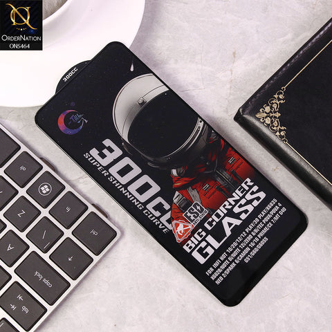 Infinix Hot 30 Play Screen Protector - Black - Premium G-tel 300CC Tempered High Quality Big Corner Screen Protector