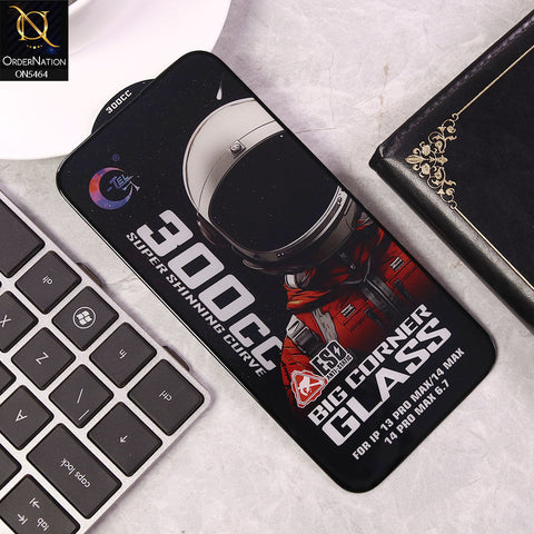 iPhone 13 Pro Max Screen Protector - Black - Premium G-tel 300CC Tempered High Quality Big Corner Screen Protector