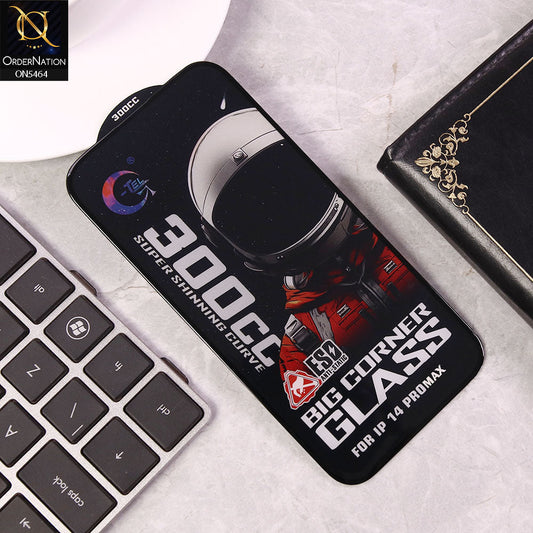 iPhone 14 Pro Max Screen Protector - Black - Premium G-tel 300CC Tempered High Quality Big Corner Screen Protector