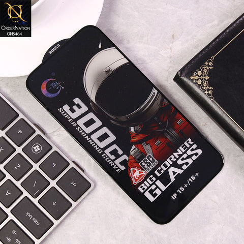 iPhone 15 Plus Screen Protector - Black - Premium G-tel 300CC Tempered High Quality Big Corner Screen Protector