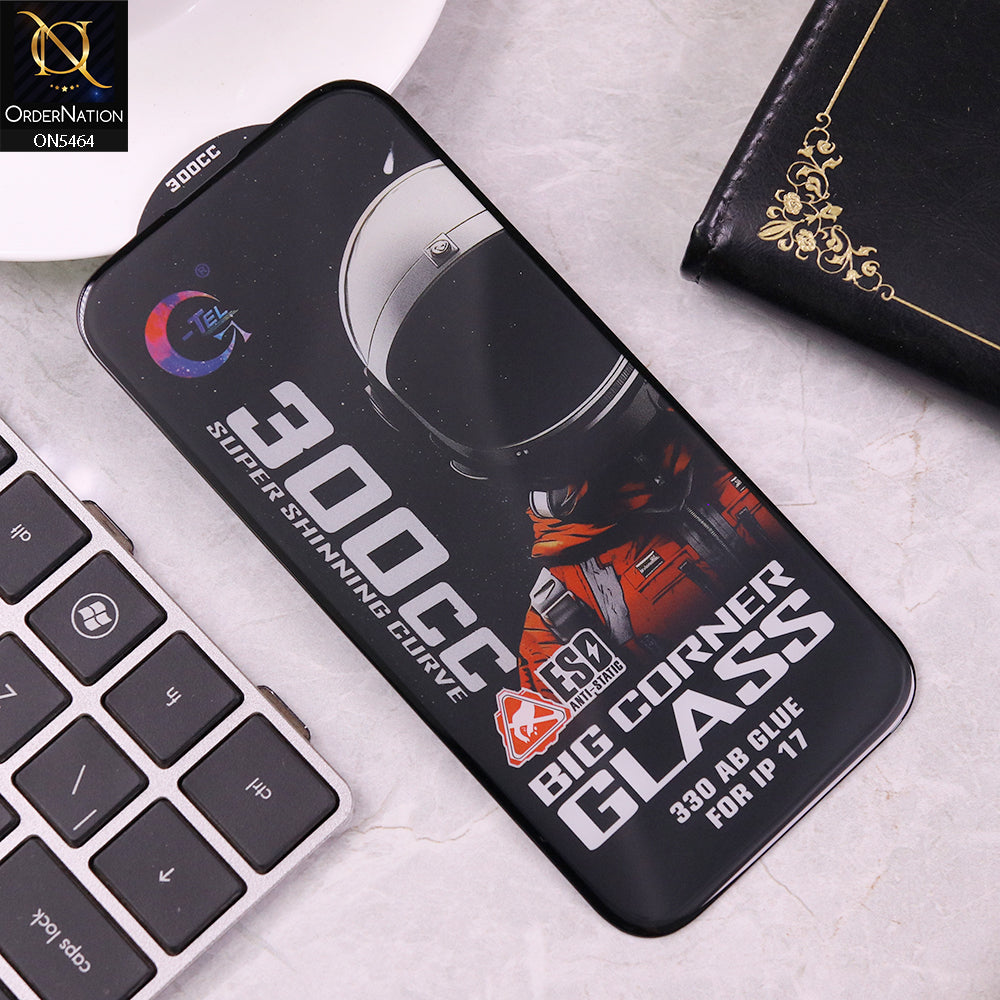 iPhone 17 Screen Protector - Black - Premium G-tel 300CC Tempered High Quality Big Corner Screen Protector