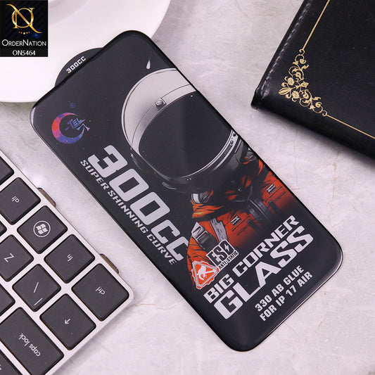 iPhone 17 Air Screen Protector - Black - Premium G-tel 300CC Tempered High Quality Big Corner Screen Protector