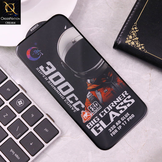 iPhone 17 Pro Screen Protector - Black - Premium G-tel 300CC Tempered High Quality Big Corner Screen Protector