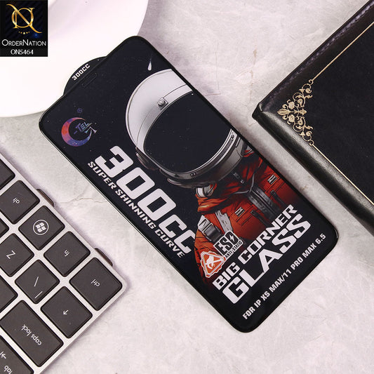 iPhone XS Max Screen Protector - Black - Premium G-tel 300CC Tempered High Quality Big Corner Screen Protector