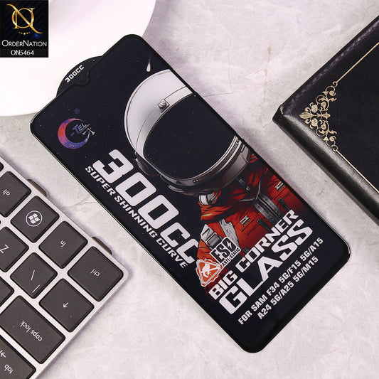Samsung Galaxy A25 5G Screen Protector - Black - Premium G-tel 300CC Tempered High Quality Big Corner Screen Protector