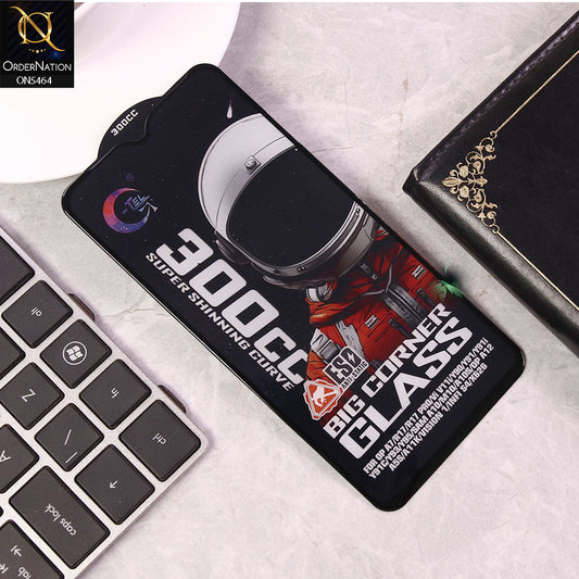 Oppo R17 Screen Protector - Black - Premium G-tel 300CC Tempered High Quality Big Corner Screen Protector