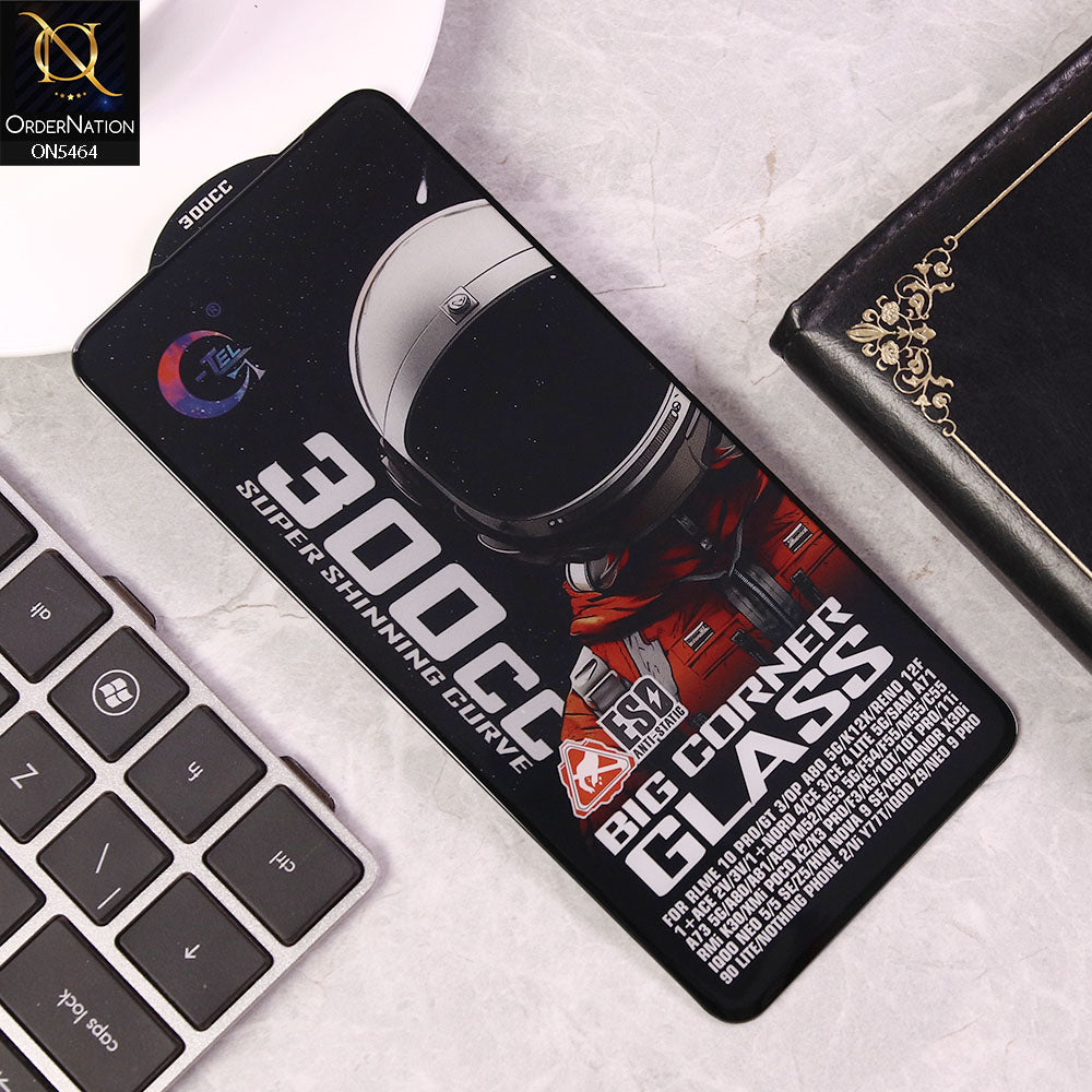 OnePlus Nord 4 Screen Protector - Black - Premium G-tel 300CC Tempered High Quality Big Corner Screen Protector