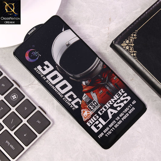 Xiaomi Redmi Note 10S Screen Protector - Black - Premium G-tel 300CC Tempered High Quality Big Corner Screen Protector