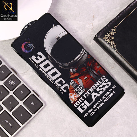 Xiaomi Redmi Note 10S Screen Protector - Black - Premium G-tel 300CC Tempered High Quality Big Corner Screen Protector