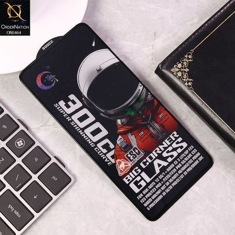 Oppo F23 Pro Screen Protector - Black - Premium G-tel 300CC Tempered High Quality Big Corner Screen Protector