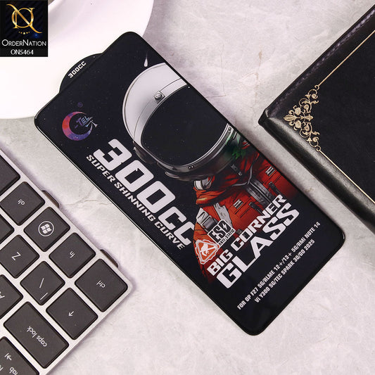 Realme 12 Plus 4G Screen Protector - Black - Premium G-tel 300CC Tempered High Quality Big Corner Screen Protector