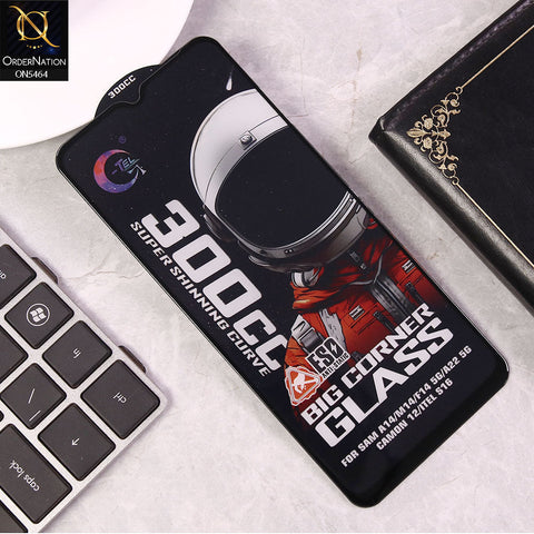 Samsung Galaxy M14 Screen Protector - Black - Premium G-tel 300CC Tempered High Quality Big Corner Screen Protector