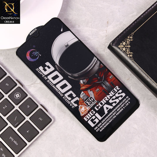 Samsung Galaxy F22 Screen Protector - Black - Premium G-tel 300CC Tempered High Quality Big Corner Screen Protector